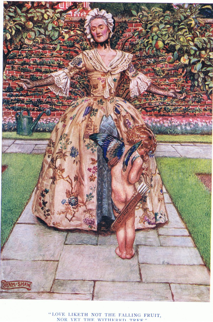 A szeretet nem szereti a hulló gyümölcsöt, sem a kiszáradt fát, 1928 alkotó: John Byam Liston Shaw