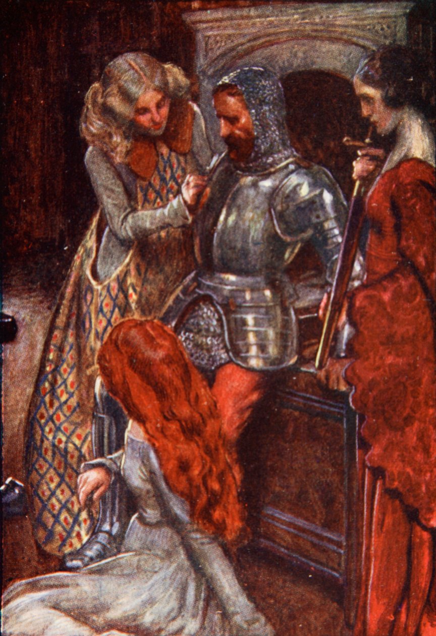 Elvinnék a fegyvertárba, mielőtt elhagyná őket, illusztráció John Bunyan 