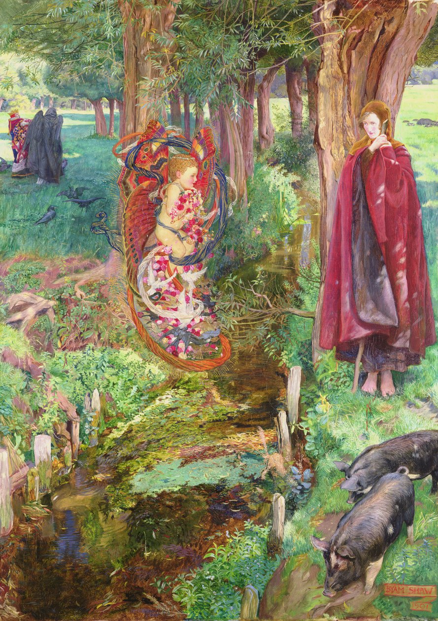 Az idő és a véletlen mindenkivel egyformán történik, 1901 alkotó: John Byam Liston Shaw