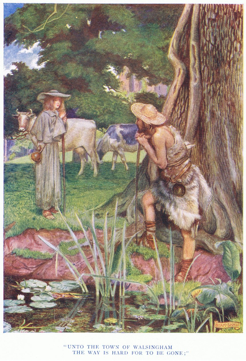 Walsingham városáig nehezen járható út, 1928 alkotó: John Byam Liston Shaw