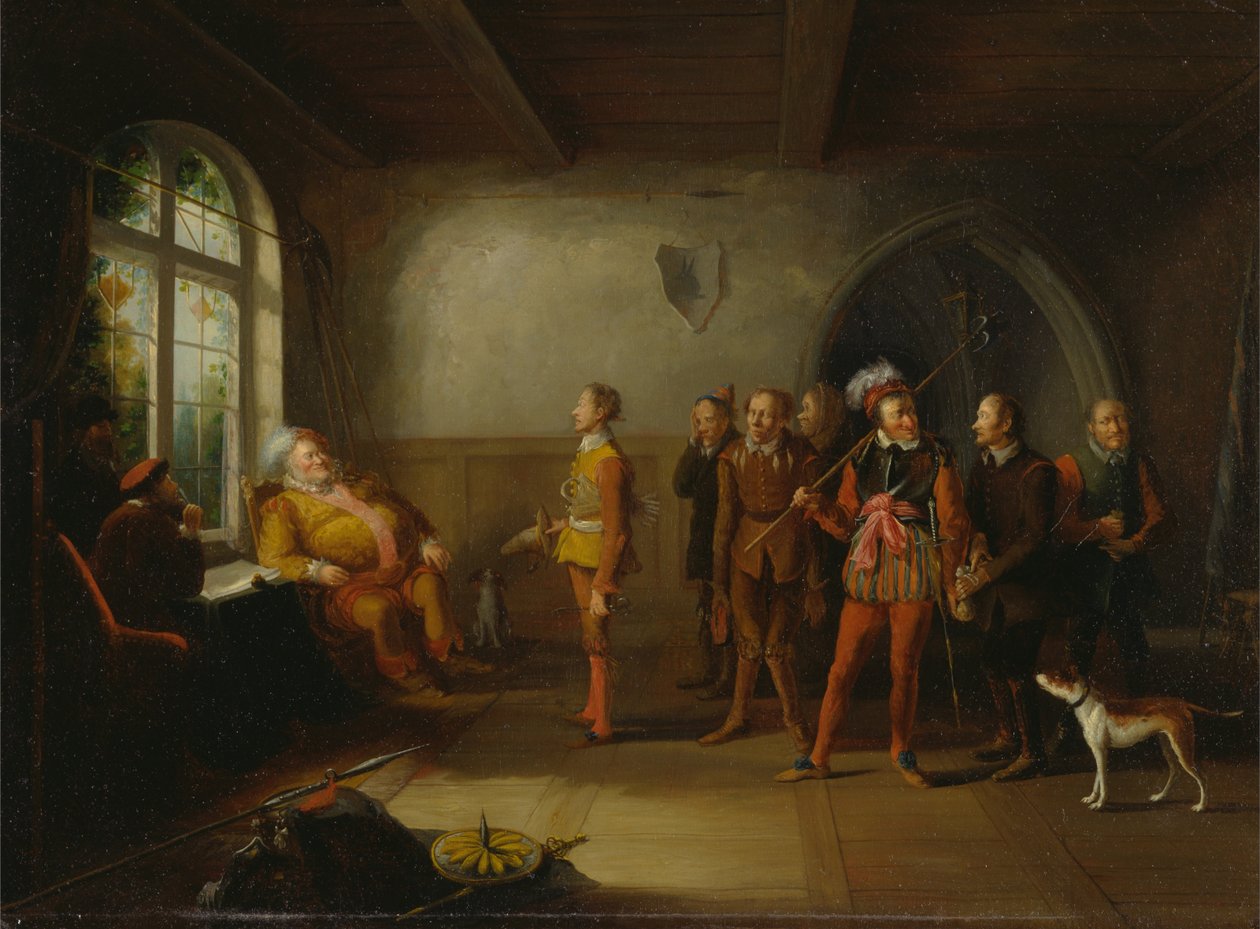 Falstaff és az újoncok, IV. Henrik II. Részéből alkotó: John Cawse