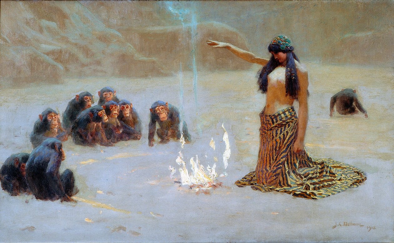 Tanulmány az ismeretlenhez, 1912 alkotó: John Charles Dollman