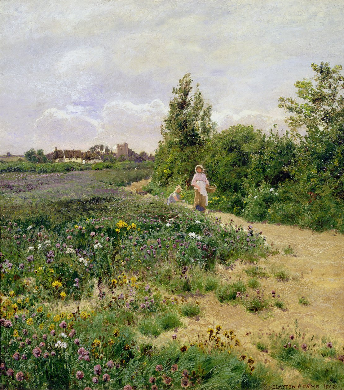 A Surrey Lane, 1890 alkotó: John Clayton Adams