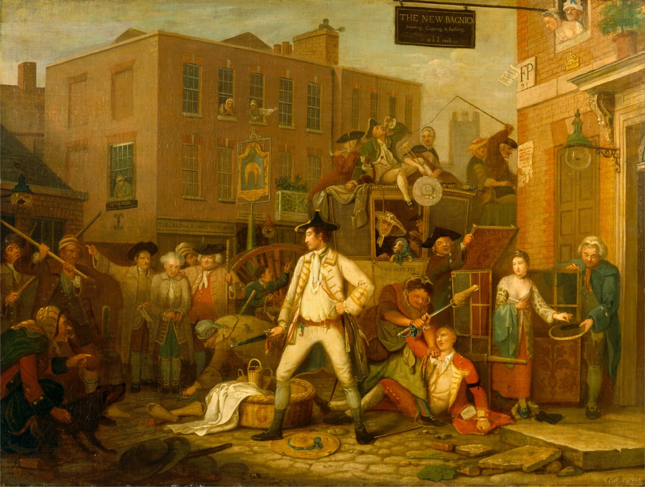 Jelenet egy London Streeten alkotó: John Collet