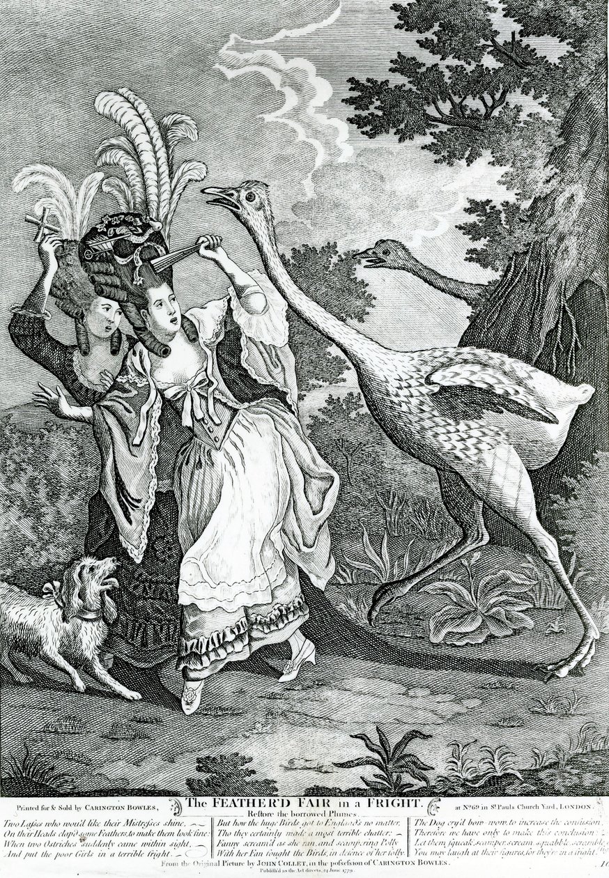 A tollas barát ijedten, 1779 alkotó: John Collet
