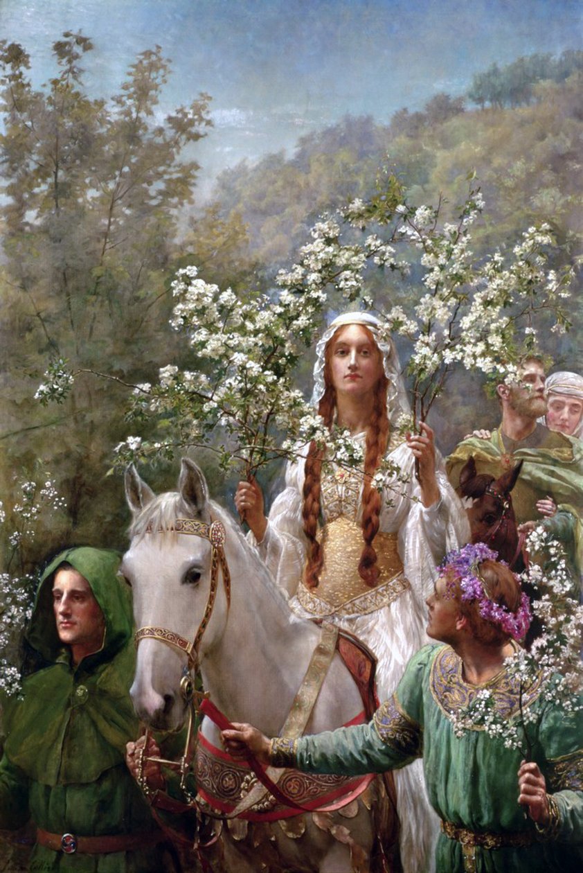 Guineveres Maying királynő alkotó: John Collier