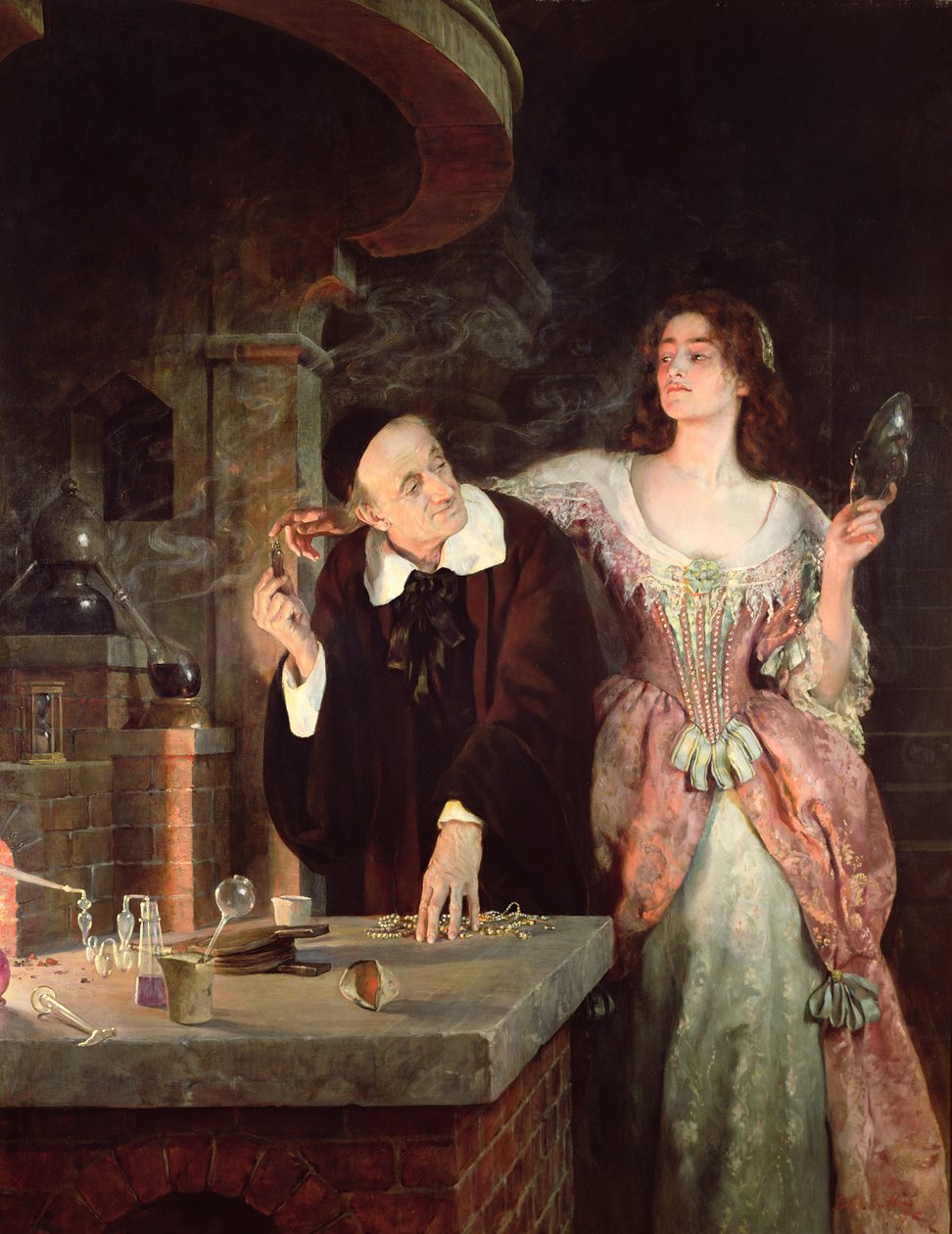 A laboratórium, 1895 alkotó: John Collier