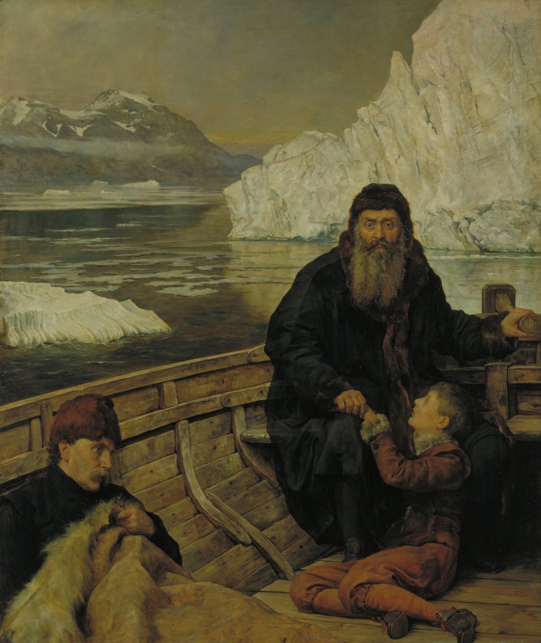 Henry Hudson utolsó útja alkotó: John Collier