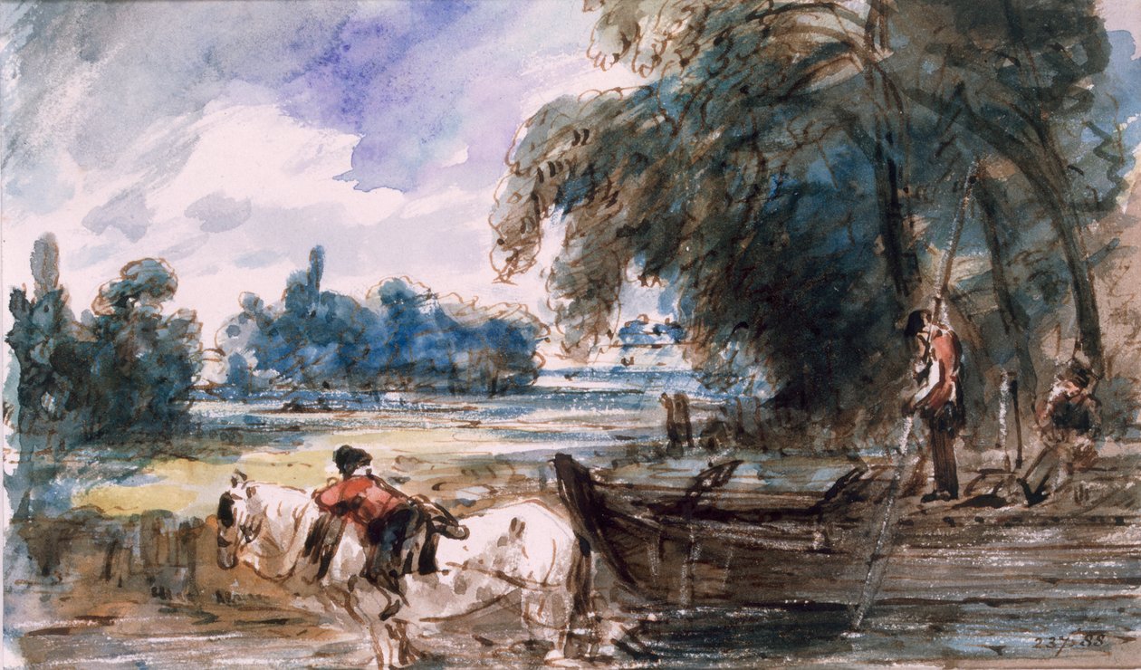 Egy bárka a Stouron alkotó: John Constable