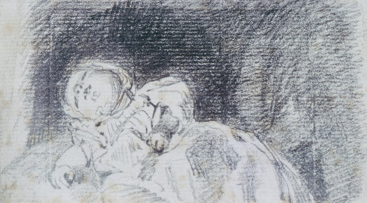 Egy baba (talán Maria Louisa Constable) 1819 alkotó: John Constable