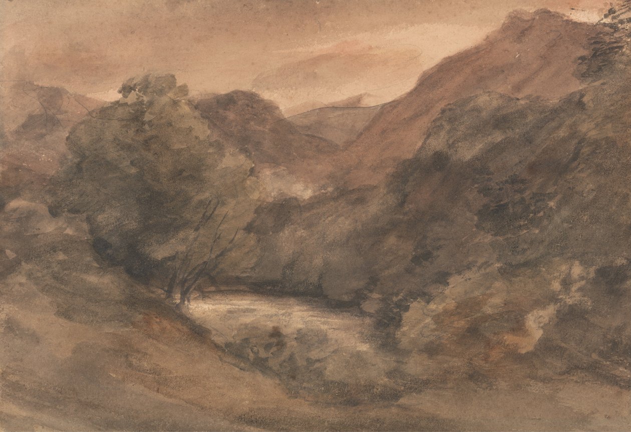 Borrowdale- Este egy szép nap után, 1806. október 1-jén alkotó: John Constable