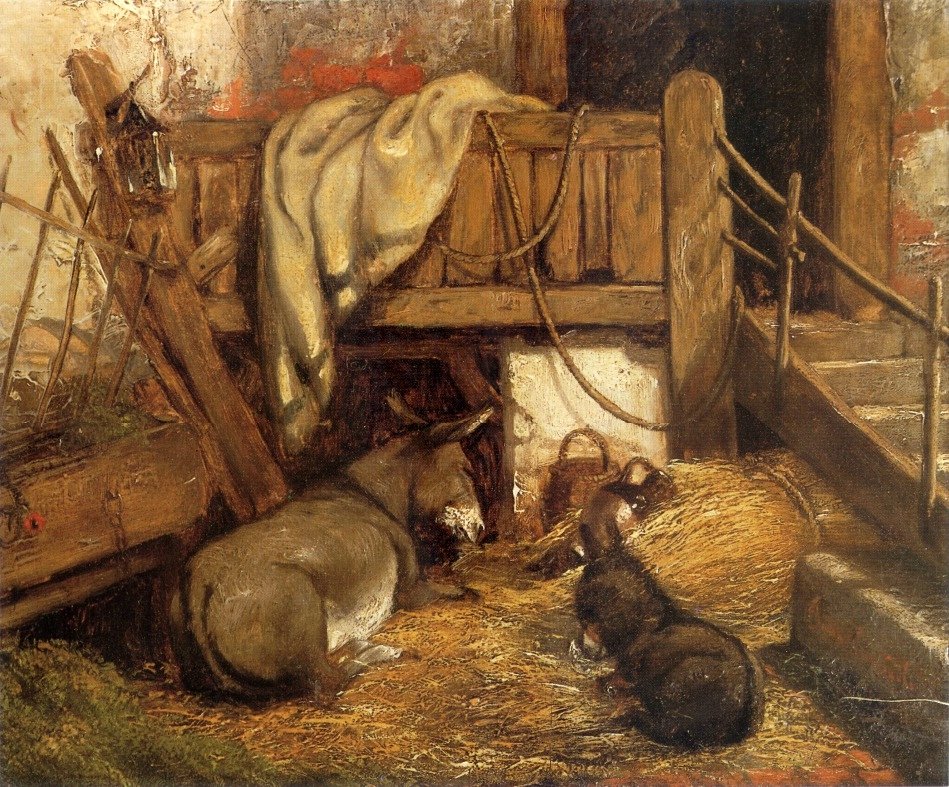 Szamarak az istállóban alkotó: John Constable