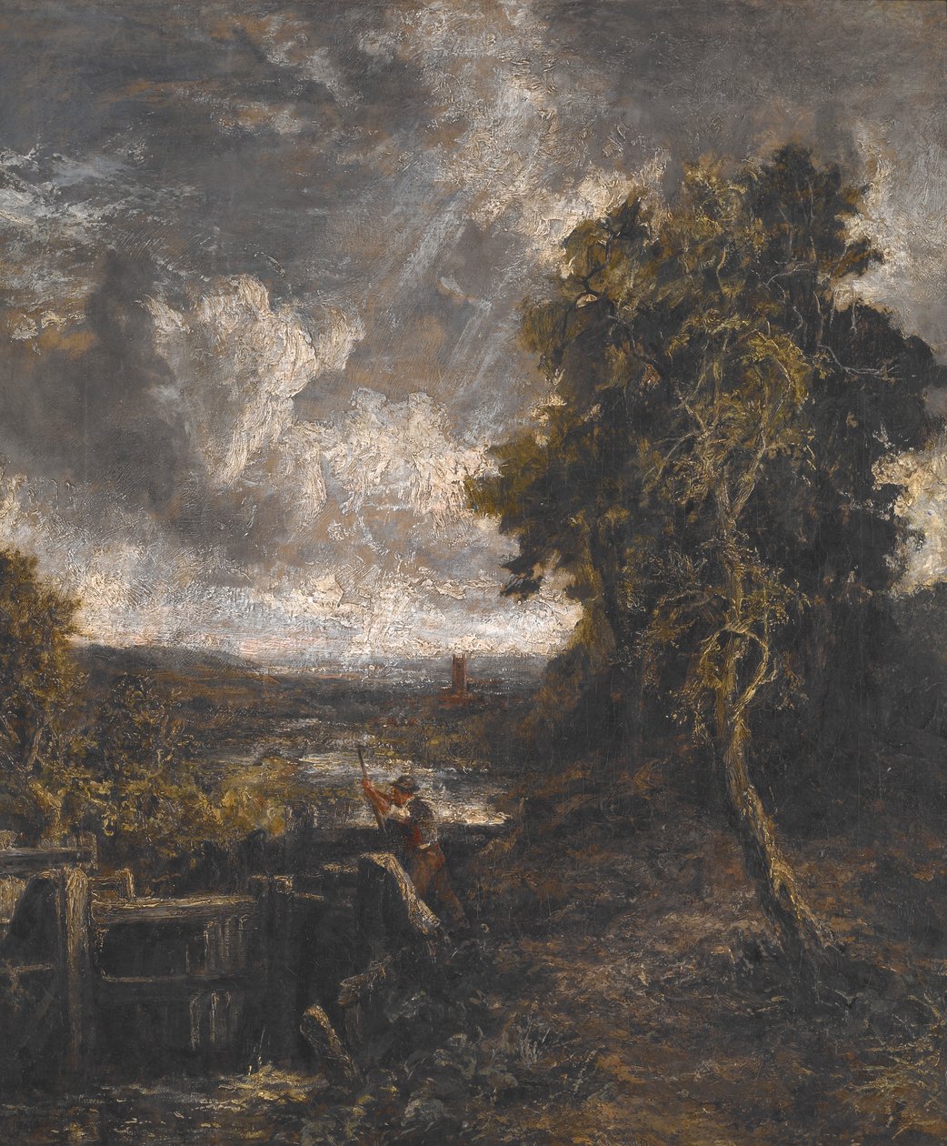 East Bergholt - Zár a Stouron alkotó: John Constable