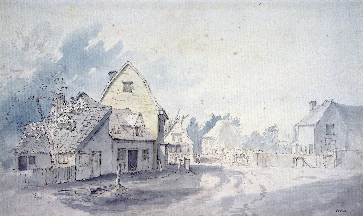 East Bergholt Street, East Bergholt alkotó: John Constable
