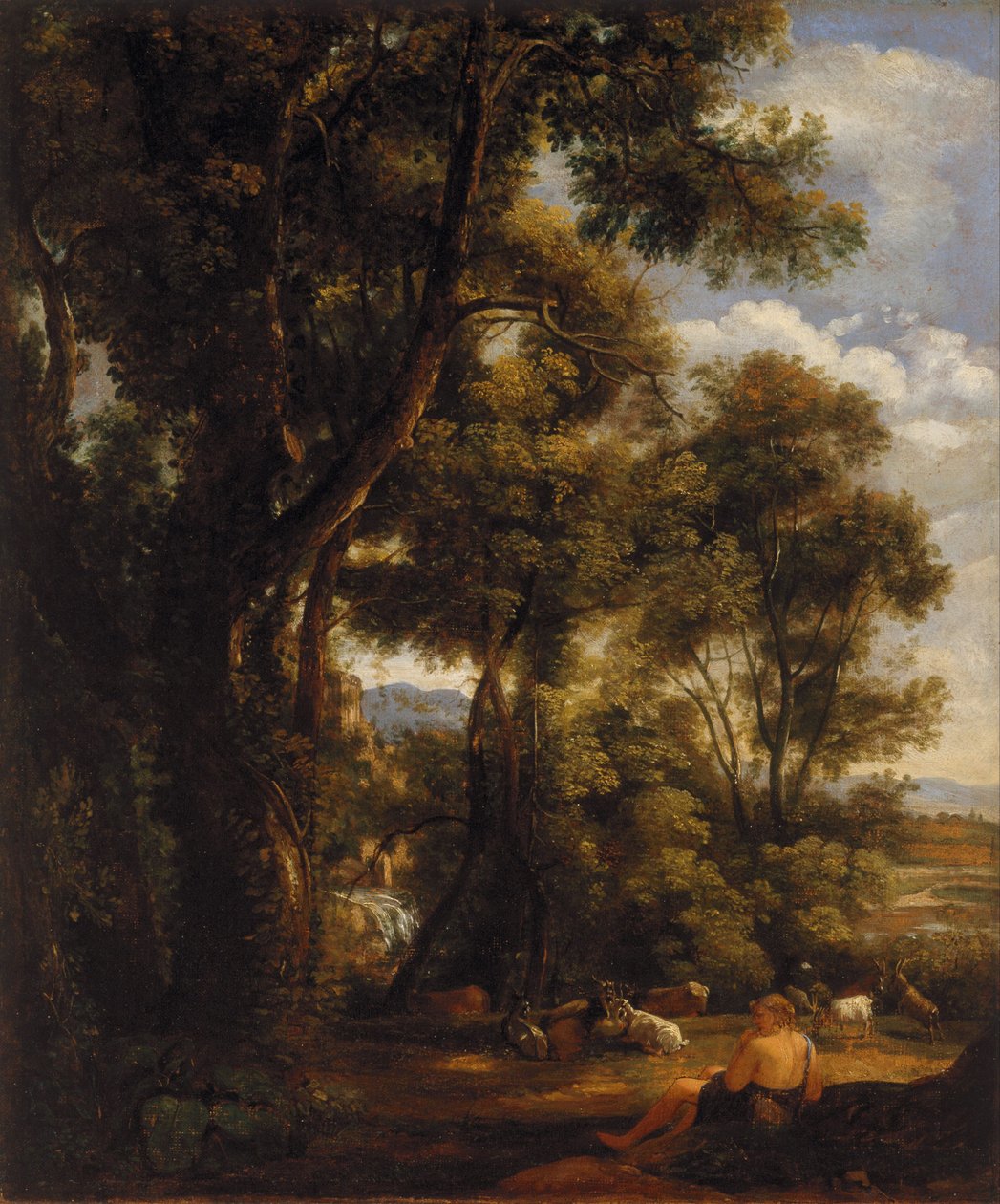 Táj kecskebak és kecske alkotó: John Constable