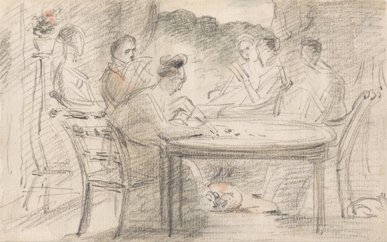 Mr. Hobson, Markfield és családja alkotó: John Constable