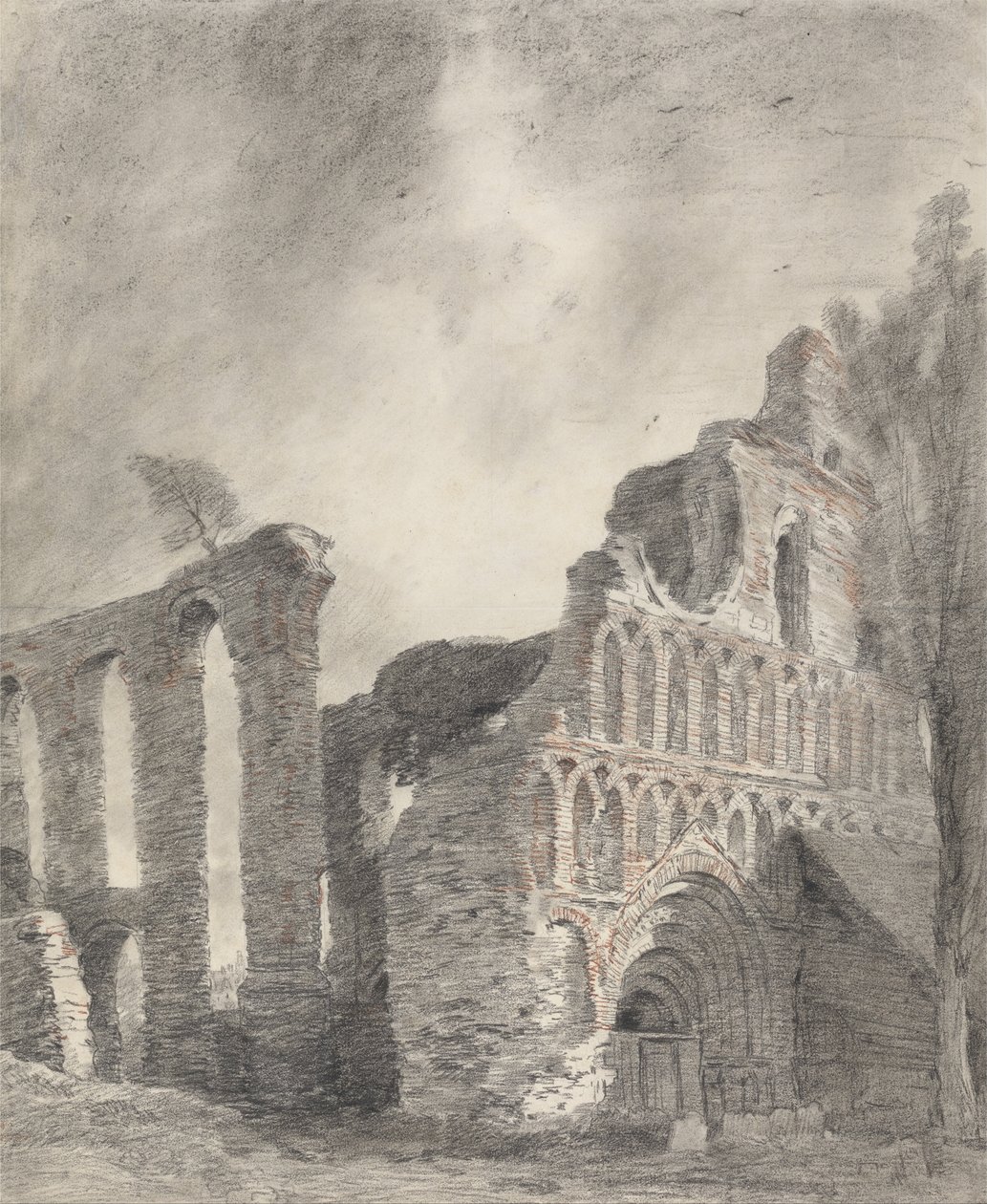 A St. Botolphs Priory romja, Colchester alkotó: John Constable