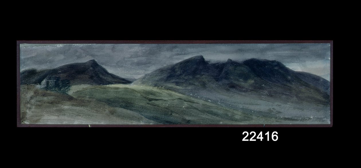 Saddleback és Skiddaw egy része, Lonscale Fell felől, 1806. szeptember 21. (akvarell, papír) alkotó: John Constable