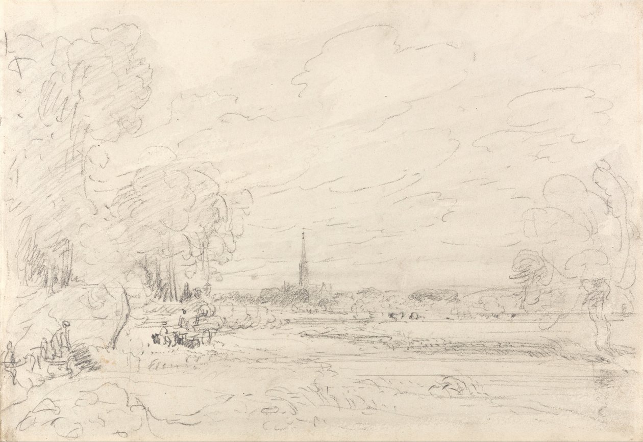 Salisbury katedrális a rétekről alkotó: John Constable