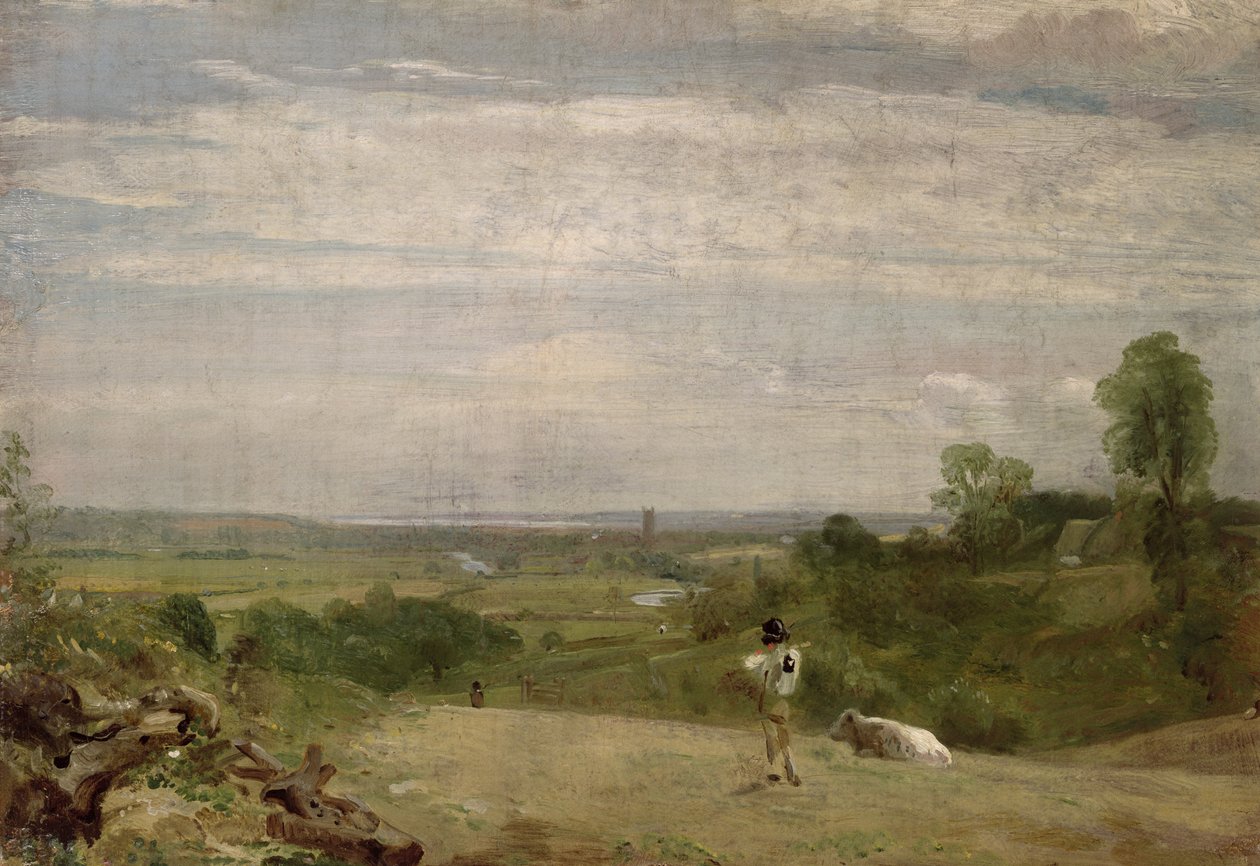 Nyári reggel: Dedham Langhamből alkotó: John Constable