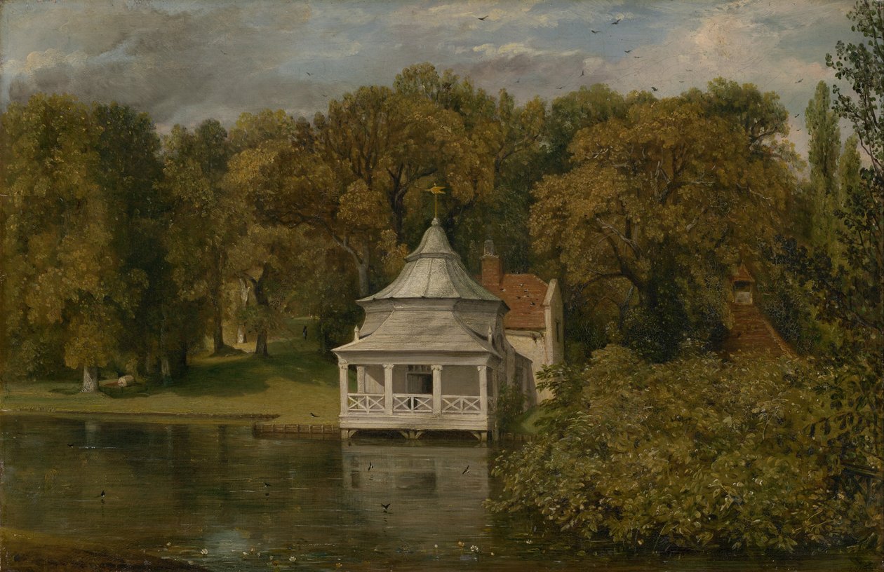 A negyedek az Alresford Hall mögött alkotó: John Constable
