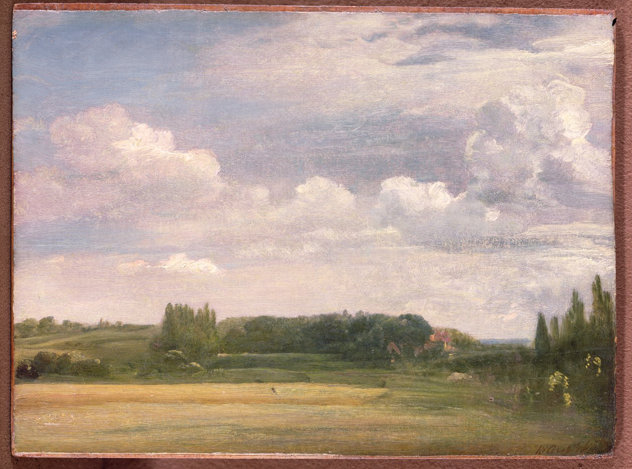 Kilátás a parókia felé, East Bergholt, 1813 alkotó: John Constable