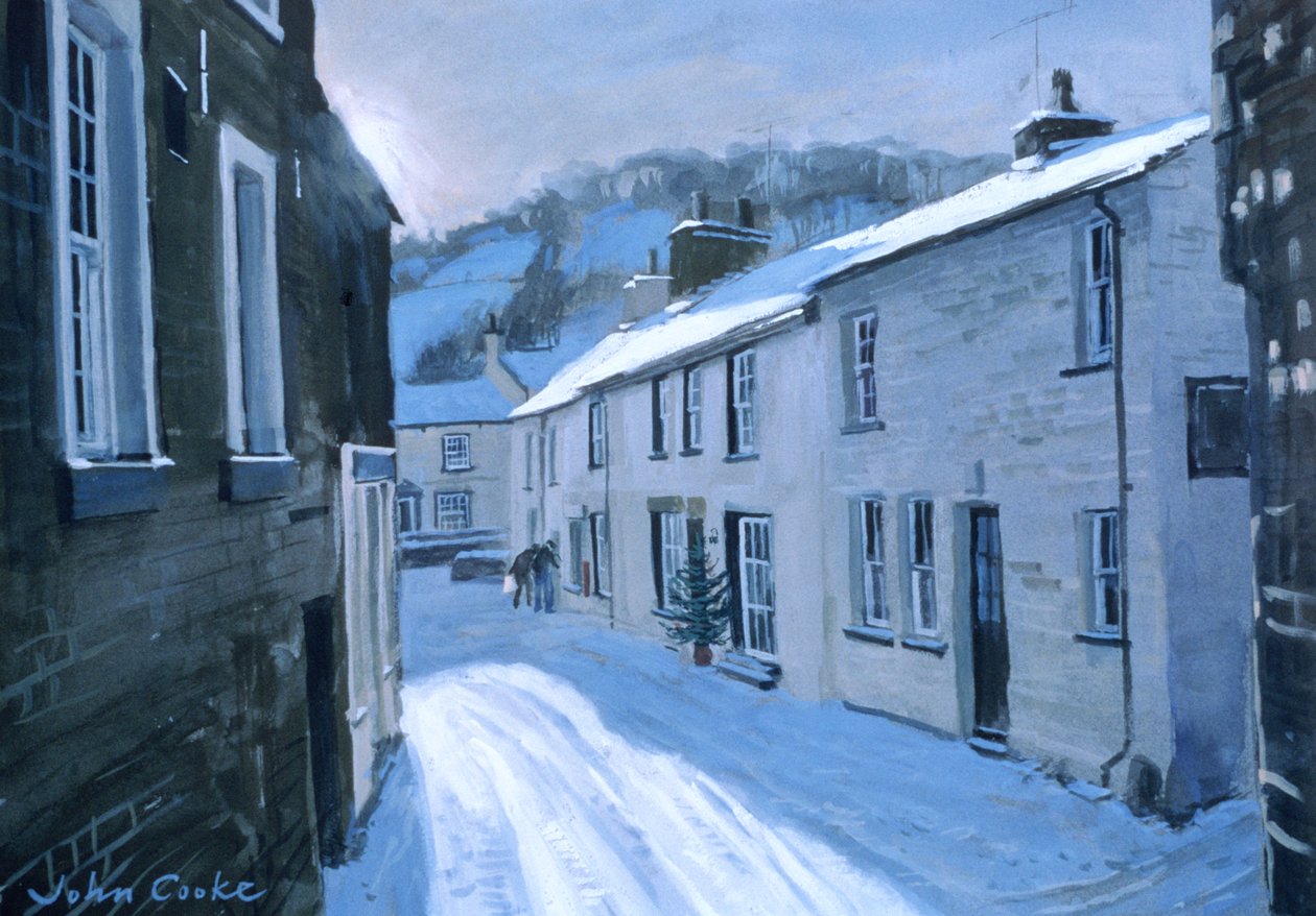 Dent főutcája, 1997 (gouache) alkotó: John Cooke
