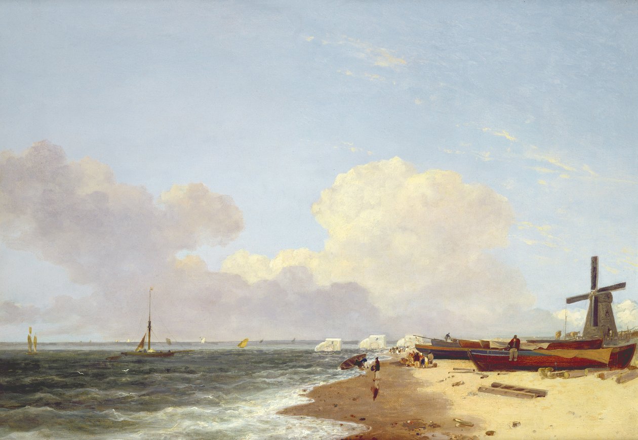 Yarmouth Beach, északra néz – reggel alkotó: John Crome