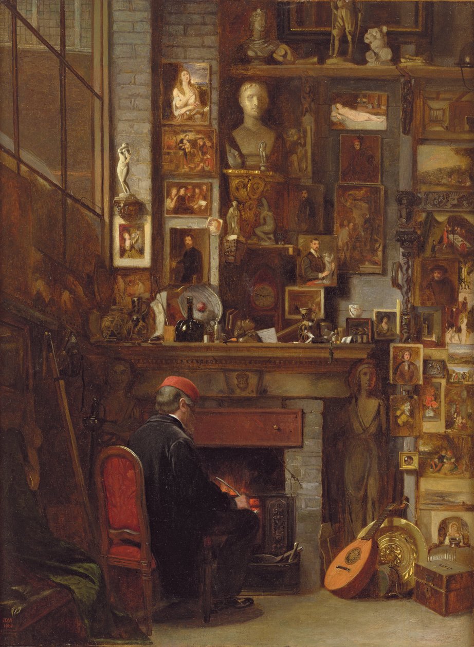 A stúdiótűznél, 1860 alkotó: John Dawson Watson