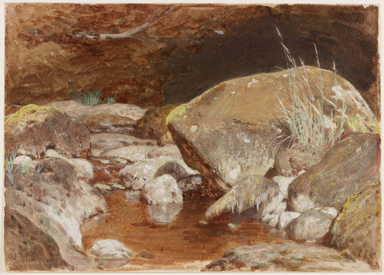 A medence (bc, ceruza és wc papíron) alkotó: John Dawson Watson