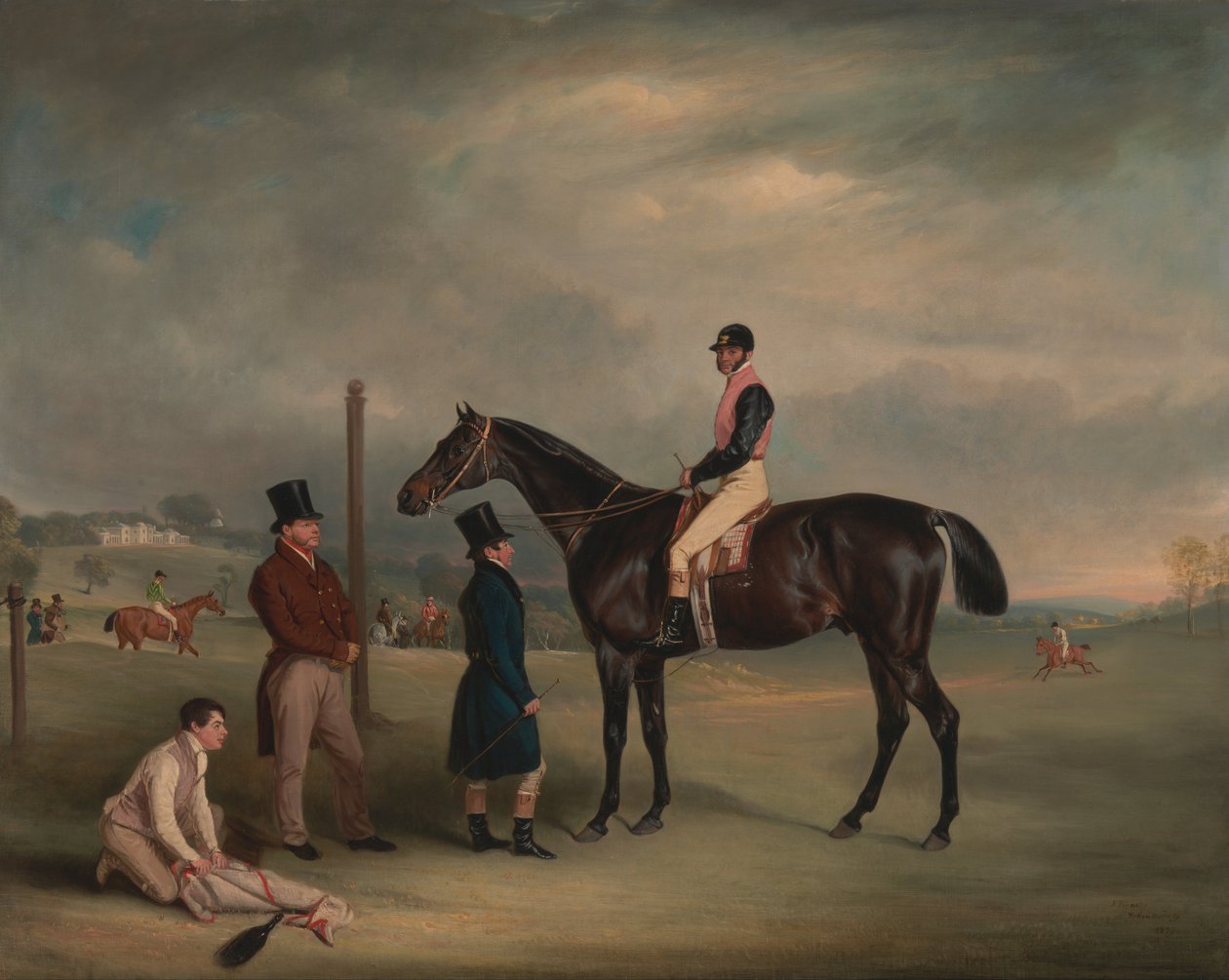 Euxton, John White Up társaságában, itt: Heaton Park alkotó: John E. Ferneley