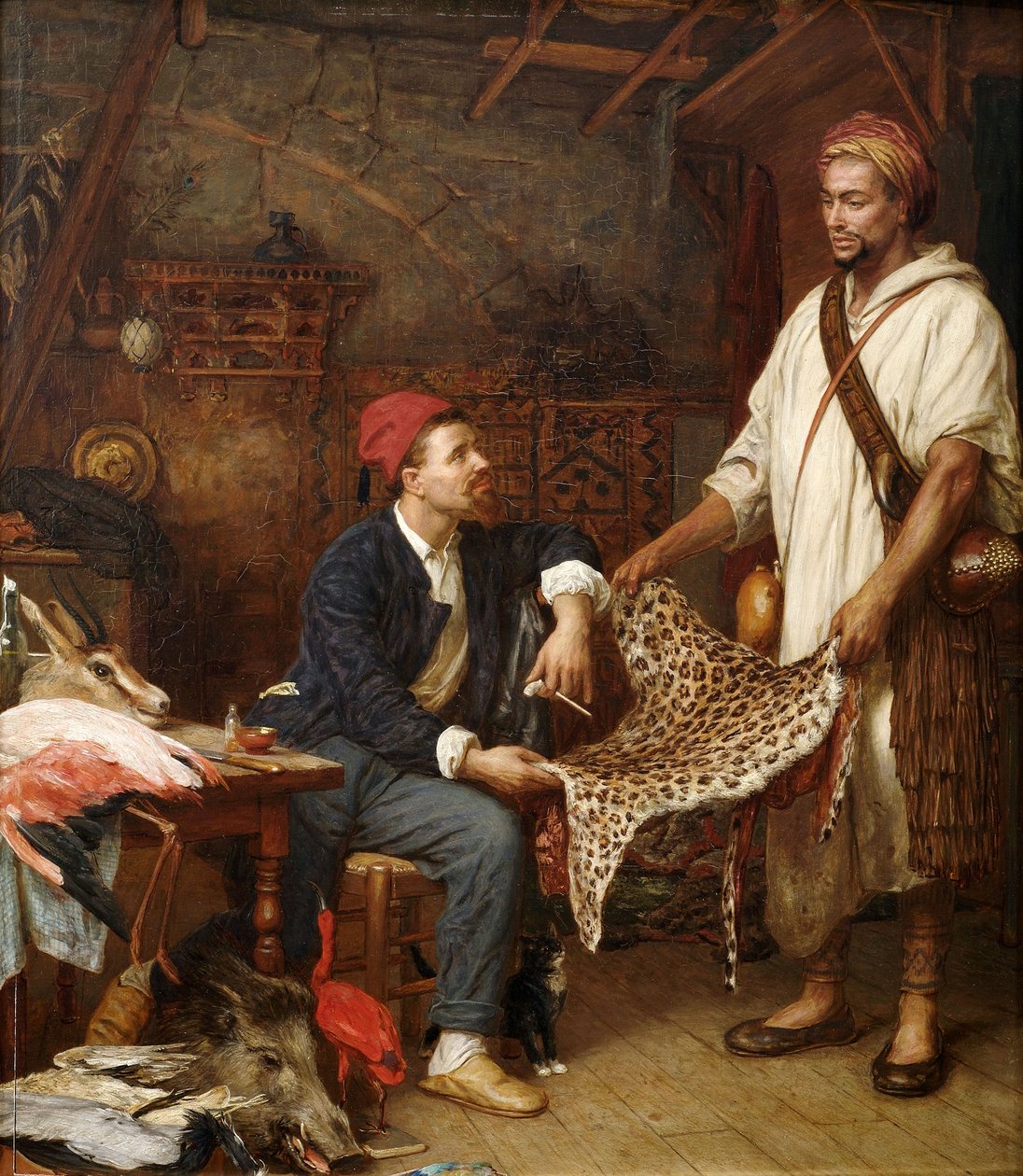 A francia természettudós Algírban alkotó: John Evan Hodgson