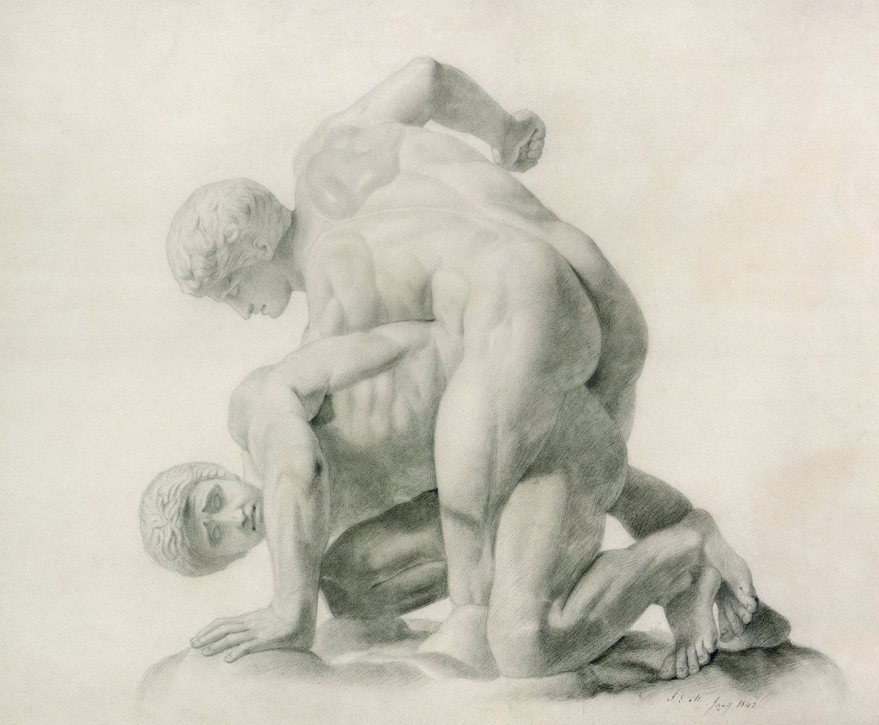 Rajz az antikvitásból, 1842 (lásd: 122614, 164867) alkotó: John Everett Millais