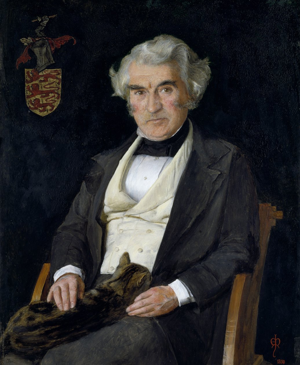 Thomas Combe portréja, 1850 alkotó: John Everett Millais