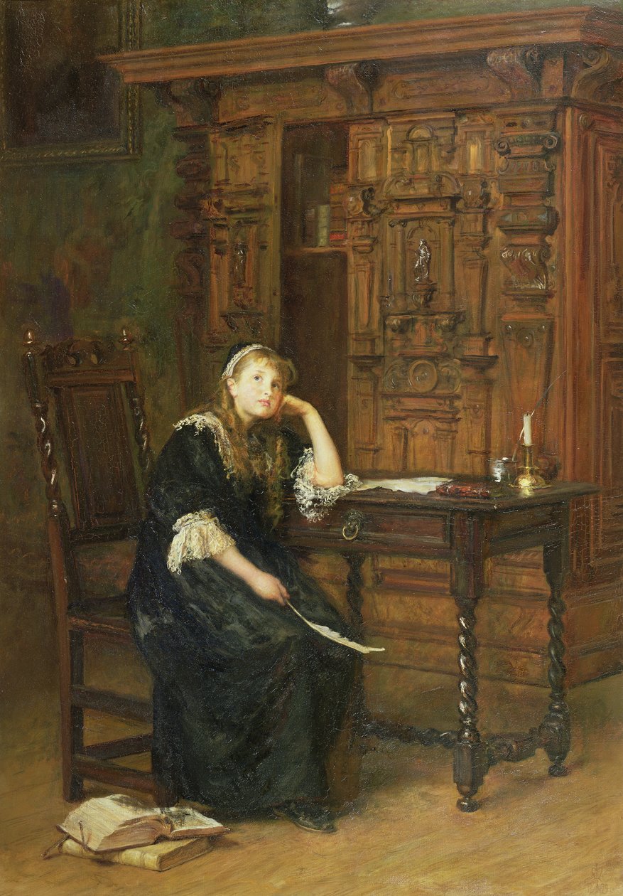 Erzsébet hercegnő a börtönben. 1879 alkotó: John Everett Millais