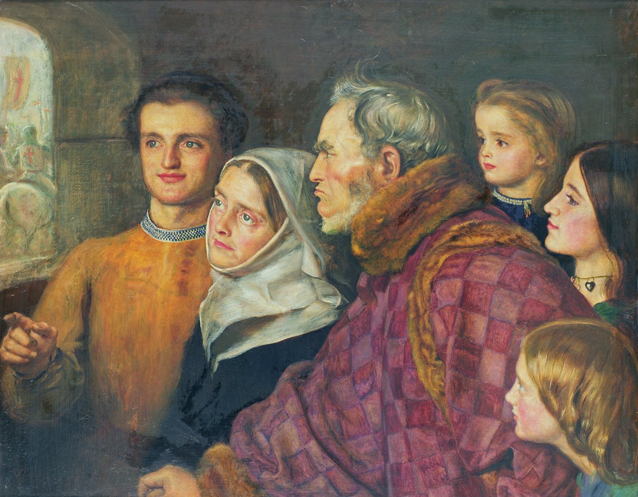 A keresztesek távozása alkotó: John Everett Millais