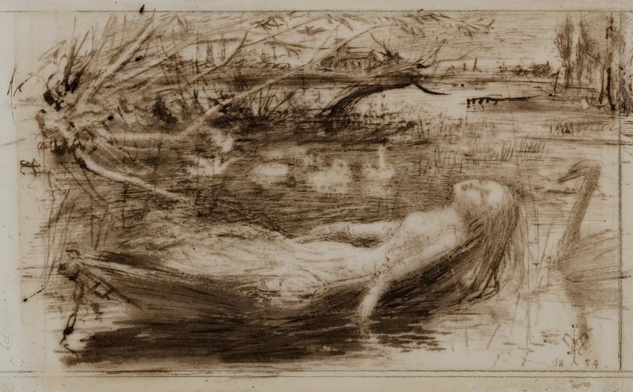 Shalott asszonya alkotó: John Everett Millais