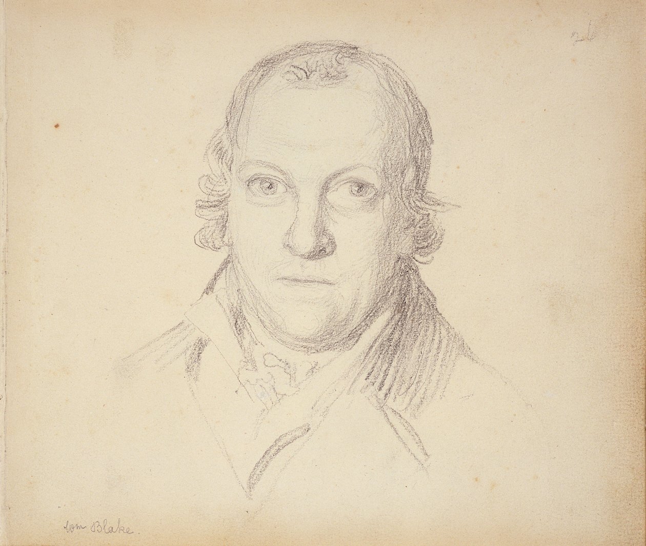 William Blake (1757-1827) portréja egy ceruzaportrékat tartalmazó könyvből, 1801 körül alkotó: John Flaxman
