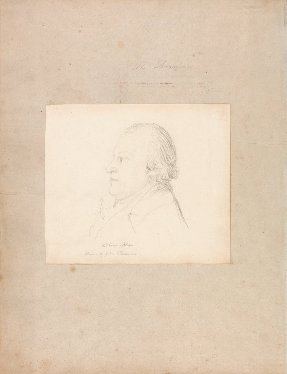 William Blake arcképe alkotó: John Flaxman