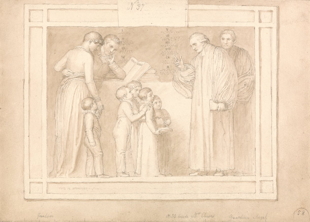 Tanulmány John Clowes tiszteletes emlékművéhez alkotó: John Flaxman
