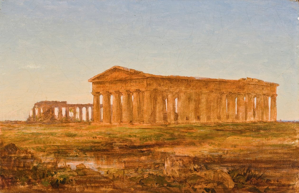 Neptun temploma, Paestum, 1847 alkotó: John Frederick Kensett