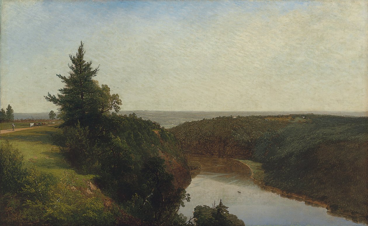 Kilátás a Genesee-re a Mount Morris közelében, 1857 alkotó: John Frederick Kensett
