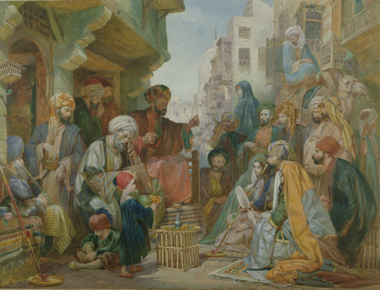 Egy utca Kairóban alkotó: John Frederick Lewis