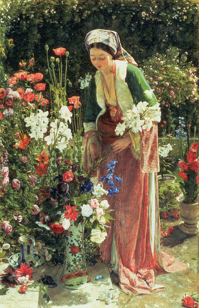A bég kertjében, 1865 (panel) alkotó: John Frederick Lewis