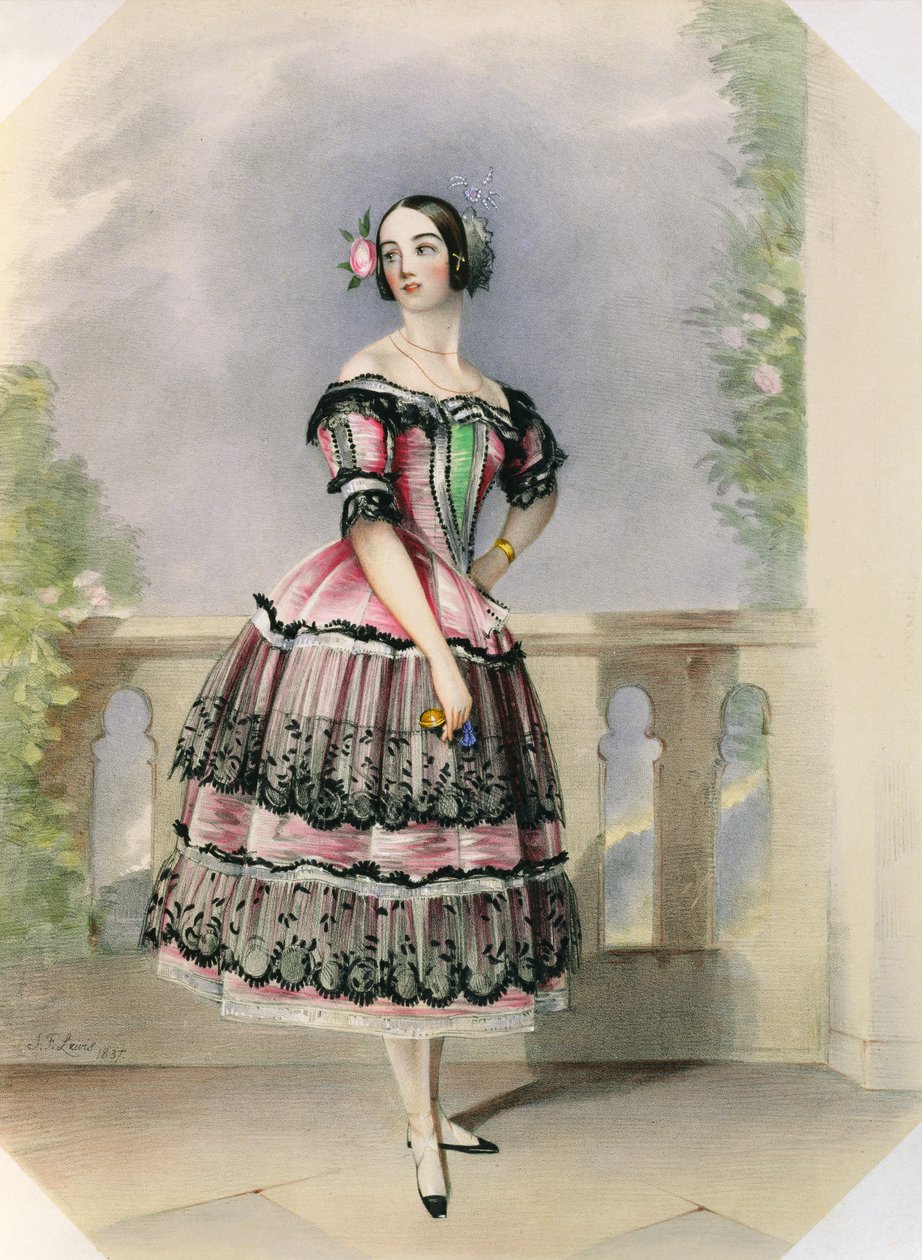 Pauline Duvernay (1813-94) kocsma. Thomas McLean, 1837 alkotó: John Frederick Lewis