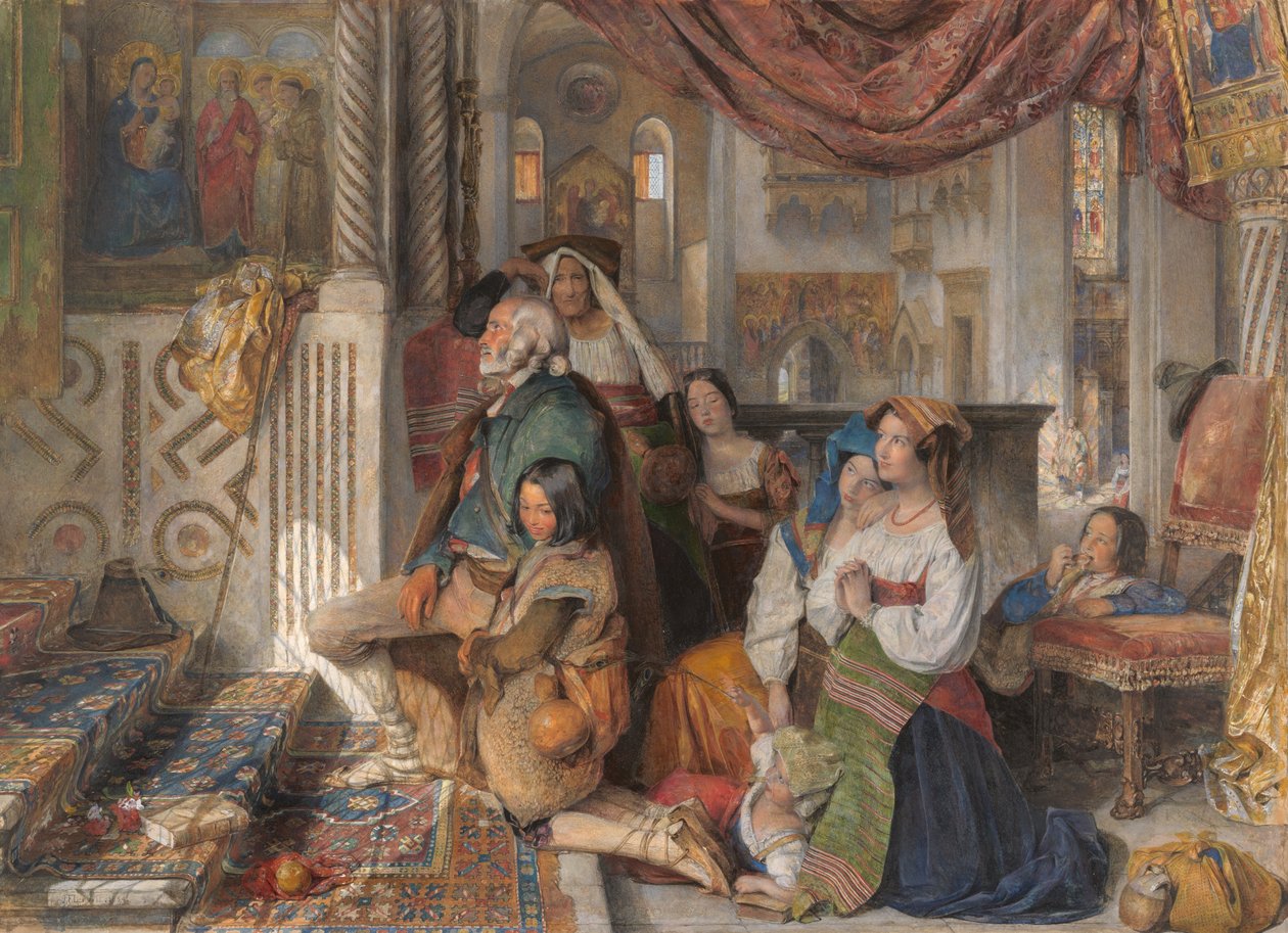 Római zarándokok alkotó: John Frederick Lewis