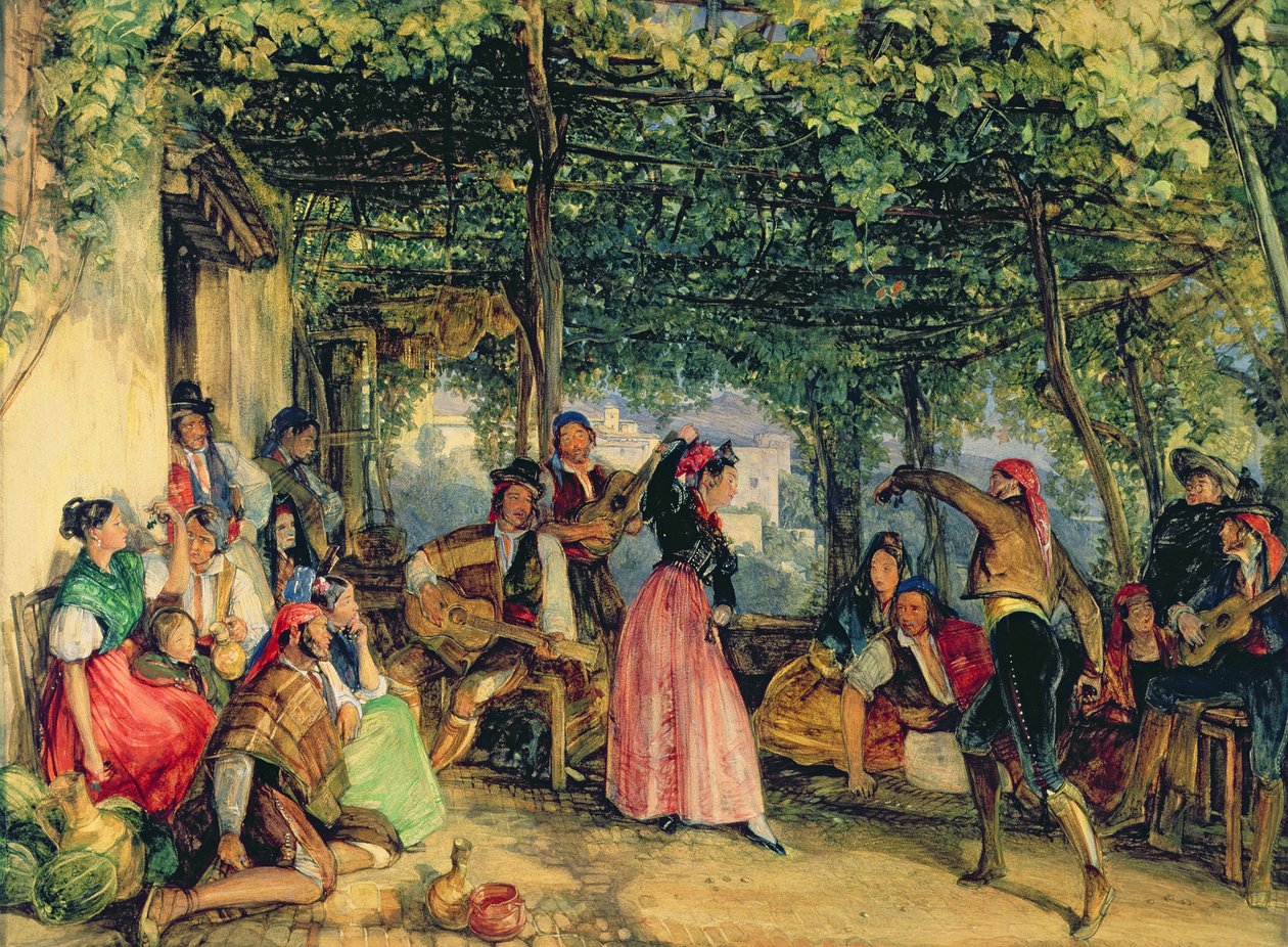 A fiesta Granadában alkotó: John Frederick Lewis