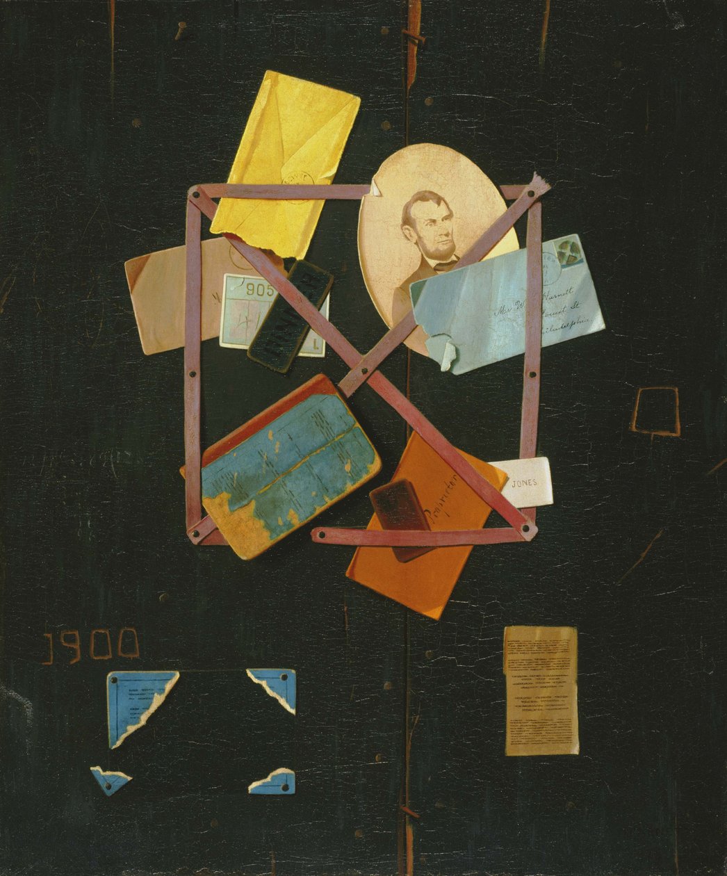 Old Time Card Rack alkotó: John Frederick Peto