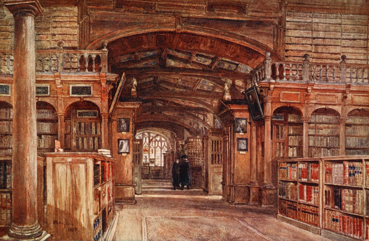 A Bodleian Könyvtár belseje, 1903 alkotó: John Fulleylove