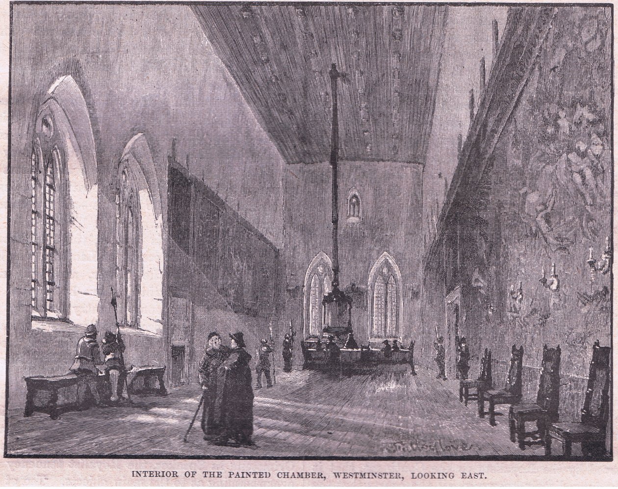 A festett kamra belseje, Westminster alkotó: John Fulleylove